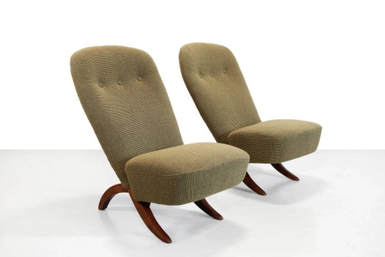 Ensemble de deux chaises Congo par Theo Ruth pour Artifort, 1960 – Fauteuils d'appoint, Wood (photo 8 of 8)