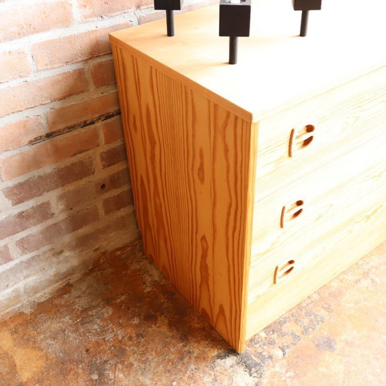 Image 1 of Vintage ladekast licht hout Scandinavisch