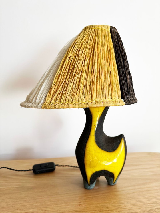 Image 1 of Vintage lamp by Lilette and Gilbert Valentin for Les Archanges, France 1950