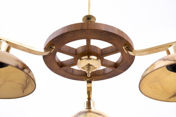 Image 1 of Lustre Art Déco du milieu du 20e siècle, Pologne.