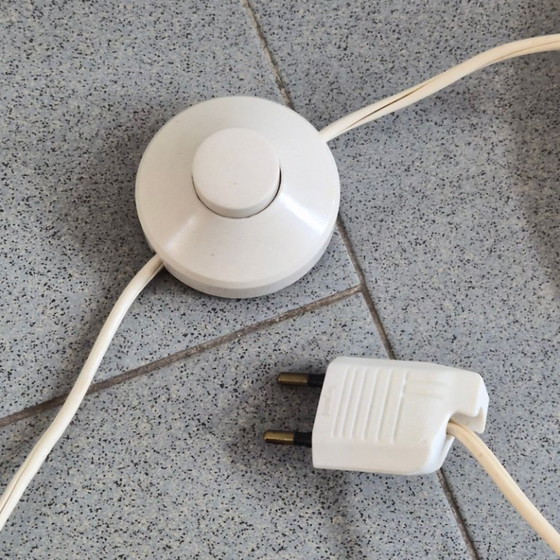 Image 1 of LAMPADAIRE VINTAGE SPUTNIK SPACE AGE 1970 EN METAL CHROME & BOULES ARGENTEES 70S