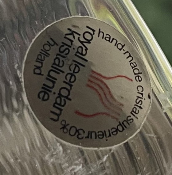 Image 1 of Royal Leerdam - Glass Window Hanger "Junk Market 1979"