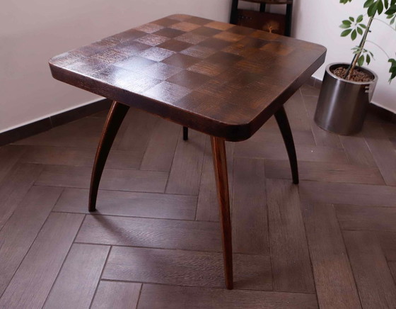 Image 1 of Square Retro Coffee Table by Jindřich Halabala