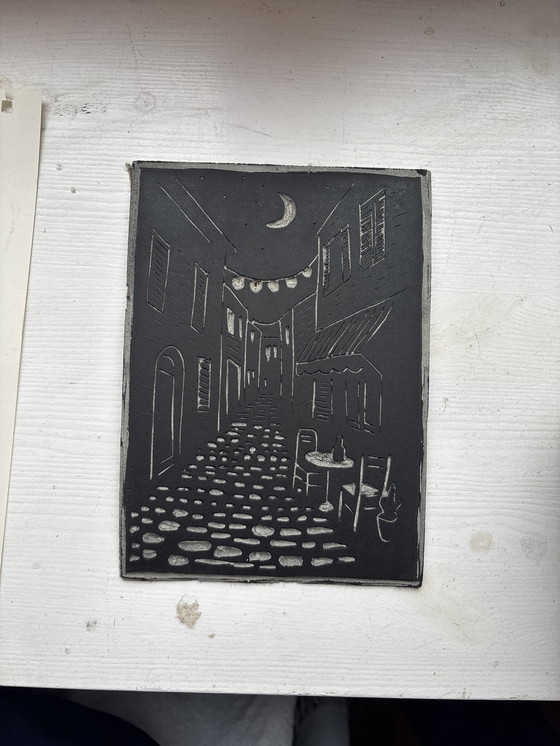 Image 1 of Linoldruck Italien