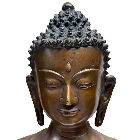 Busto monumental de Buda nepalí en bronce – Newar tradition Patan – lote 415 – Esculturas, Bronze (photo 10 of 13)