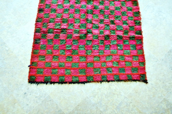 Image 1 of Vintage Moroccan Boujaad Checker Rug – 230 x 135 cm