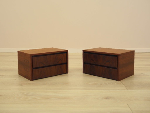 Conjunto de dos módulos de pared, diseño danés, década de 1970, fabricados en Dinamarca.