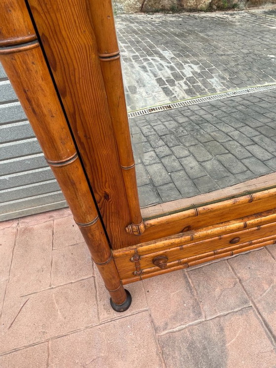 Französischer Aufbewahrungsschrank aus Bambusimitat, 19. Jh. – Holz (photo 18 of 30)