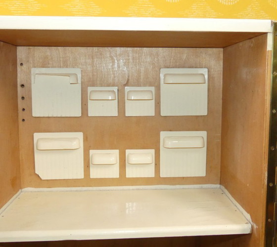 Image 1 of vintage kitchen buffet 40s 50s kitchen cabinet 3-piece industrial style retro