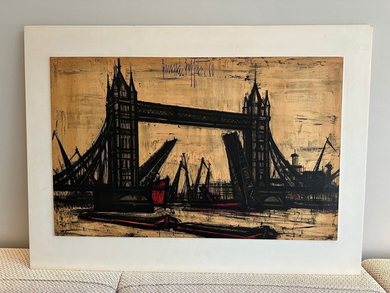 Image 1 of Bernard Buffet painting Tower Bridge London