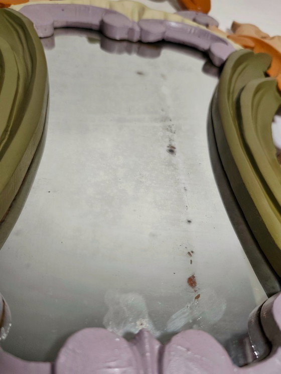 Image 1 of Baroque wooden mirror. Spain, 1950s.