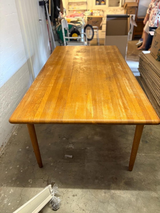 Image 1 of Juego de comedor danés de época - Atribuido a Niels Otto Møller - Seis sillas y una mesa