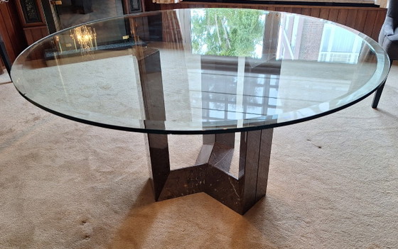 Retro Marble Dining Table Cattelan Italia 1980, Early Diapason Series (photo 5 of 16)