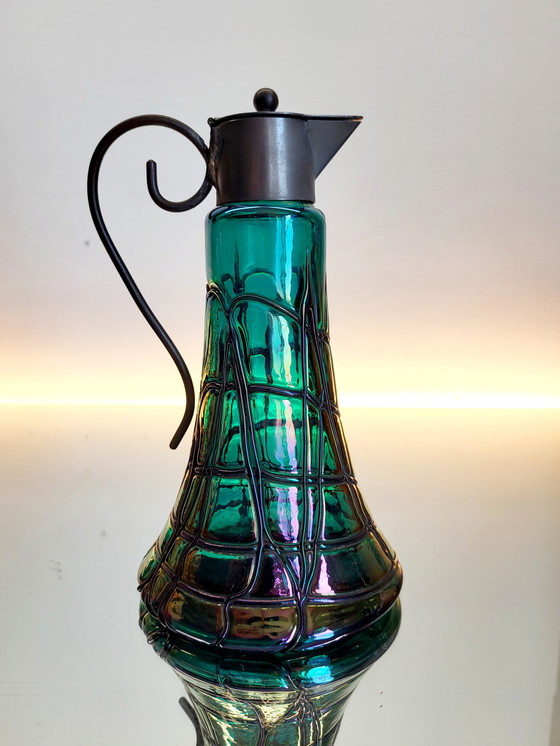 Image 1 of Art nouveau karaf, pitcher, König & Habel Ignaz, Oostenrijk, 1880-1890