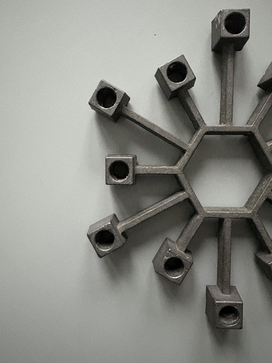 Image 1 of Danish Design 1960s cast iron candlestick