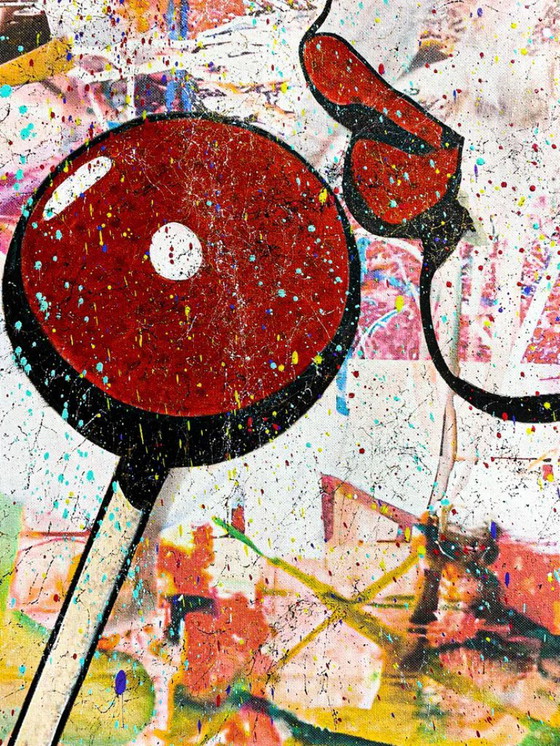 Image 1 of GONGAS - Haar lolly - Ingelijste lithografie van de kunstenaar