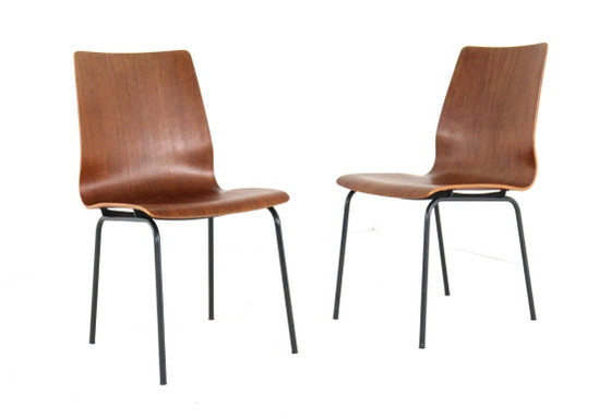 Image 1 of Friso Kramer for Auping Euroika pylwood chair vintage | 2 pieces available
