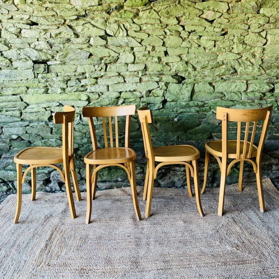 Image 1 of Juego de 4 sillas de bistró
