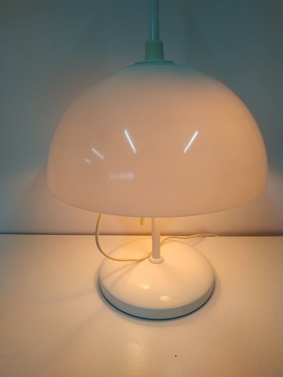 Image 1 of Vintage 1970s adjustable mushroom table lamp (2 spots)