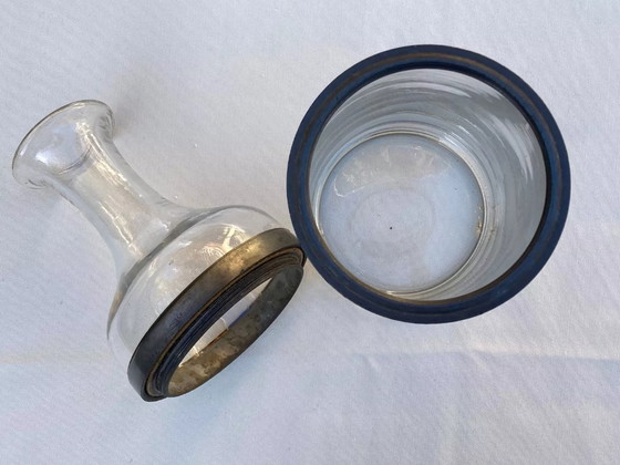 Image 1 of Caraffa con tappo a vite in vetro e latta