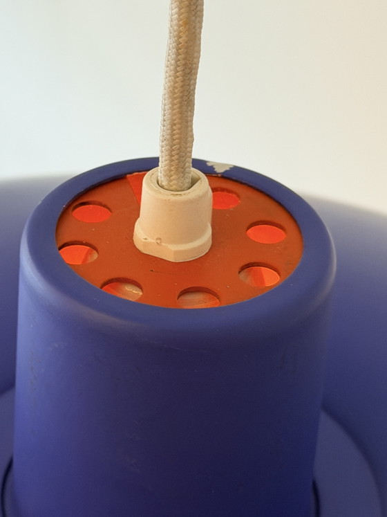 Vintage Louis Poulsen PH 4/3 – Poul Henningsen – blauw – 1960s/70s – Hanglampen, Metal (photo 5 of 15)