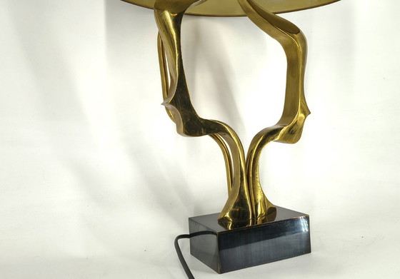 Image 1 of Bronze table lamp by Willy Daro, 1970s