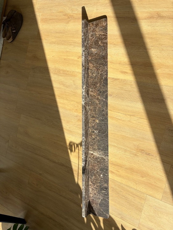 Estante de pared Bolia Aire, mármol marrón, 150 cm, Decoración de pared (foto 2 de 16)