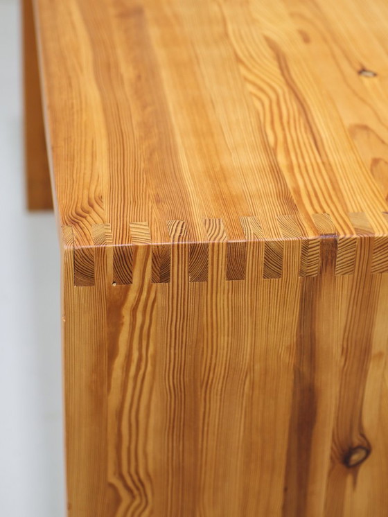 Image 1 of Scrivania con cassettiera Ate van Apeldoorn in pino anni '70