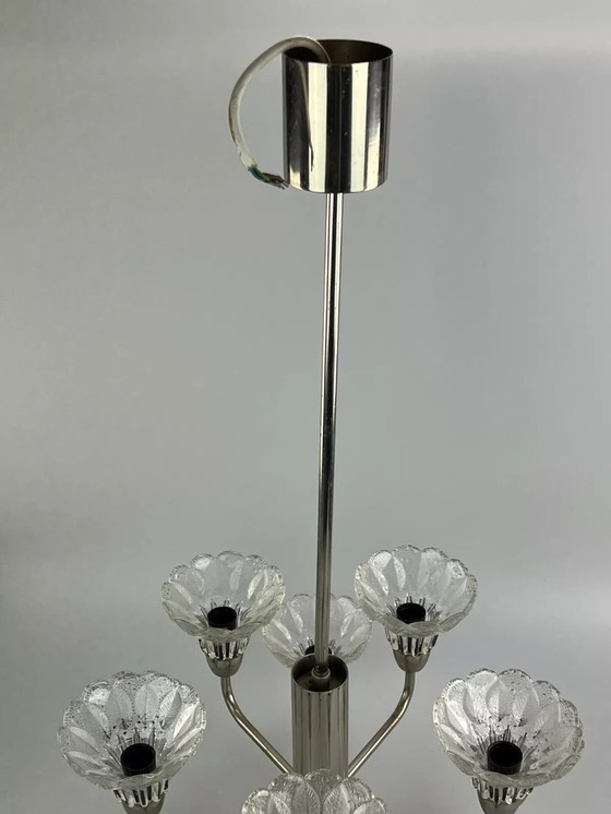 Image 1 of 60s 70s lamp plafondlamp kroonluchter kroonluchter glas space age