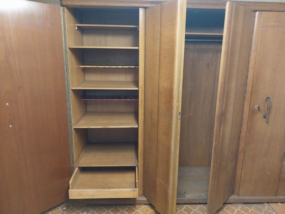 Armadio vintage di metà secolo, Rovere massiccio ca. 1940 – Legno (photo 2 of 8)