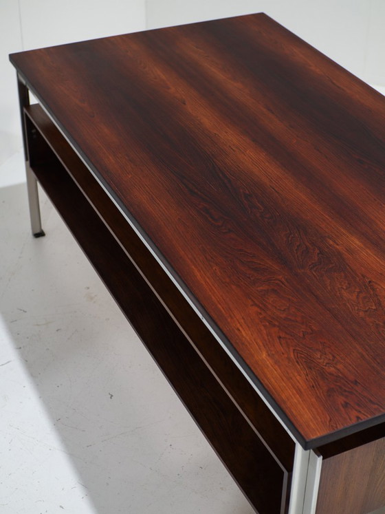 Zeldzaam Bureau Poul Kjaerholm Staal Palissander Deens Jaren '50 – Wood (photo 21 of 23)