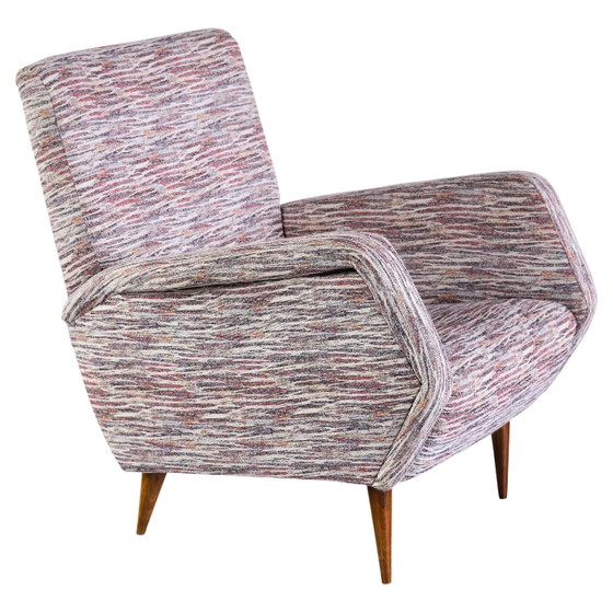 Gio Ponti Stuhl Mod. 110 mit Fornasetti Originalstoff für Cassina 1953 – Esszimmerstühle, Wood (photo 5 of 28)