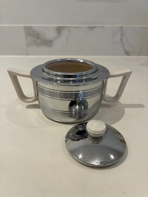 Teiera/caffettiera con zuccheriera del preside