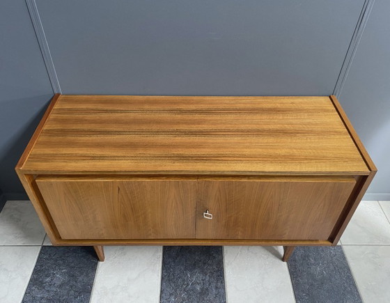 Image 1 of 2-door wood sideboard or Record cabinet 1970s