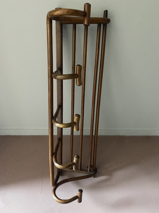 Kapstok van gedraaid hout in art nouveau-stijl – Kapstokken, Wood (photo 5 of 5)