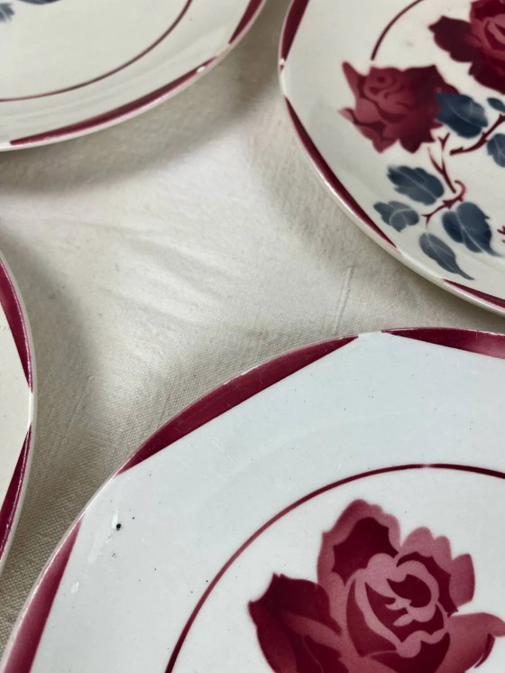 Antike Dessertteller – Geschirr, Porcelain, Art Deco (photo 6 of 10)