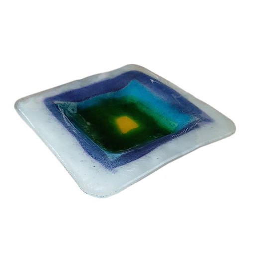 Vintage Fused Art Glass Schaal / Opbergschaal / Vide-Poche