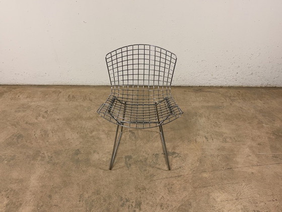 Image 1 of Chaise d'appoint Bertoia chromée, conçue par Harry Bertoia pour Knoll International, années 1980