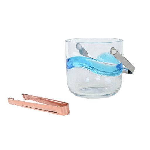 Glazen ijsemmer, Deens ontwerp, jaren 70, gefabriceerd door Holmegaard