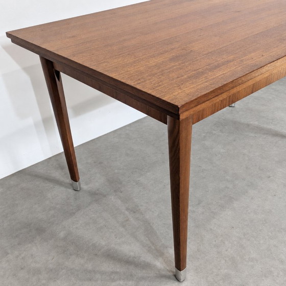 Tavolo da pranzo vintage allungabile in teak – anni '60/'70 – Mid-Century – Tavoli da pranzo, Legno (photo 5 of 8)