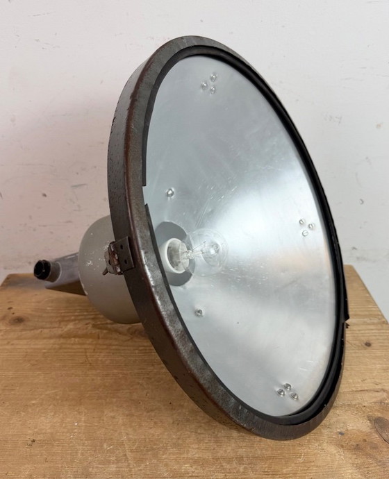 Image 1 of Industrial Grey Hammer Paint Pendant Lamp from Elektrosvit, 1960s
