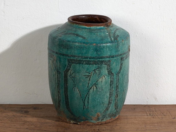 Smaragdgroene antieke vaas (ca. 1820) #40 – Vazen, Ceramic (photo 35 of 40)
