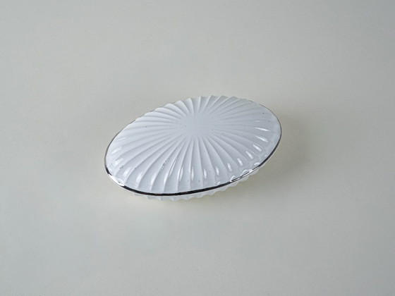 Image 1 of Caja de porcelana con forma de concha, diseño italiano, años 70, producción: Italia