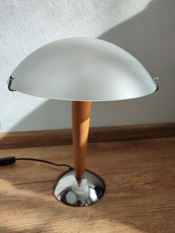 Image 1 of Iconische Vintage Ikea Kvintol Lebber tafellamp mushroom '80 Eighties