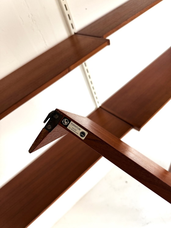 Image 1 of Vintage teakhouten modulair wandsysteem, Kai Kristiansen ‘60