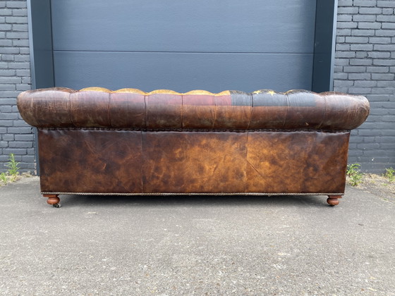 Rugged Chesterfield sofa cigars cognac – winchester, Leather, Wood (photo 3 of 5)