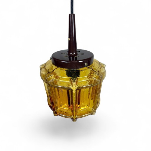 Vintage glass pendant lamp