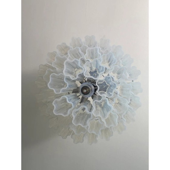 Image 1 of Lustre contemporain « Tronchi » en verre de Murano opale