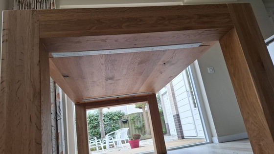Image 1 of Solid Steamed Oak Dining Table