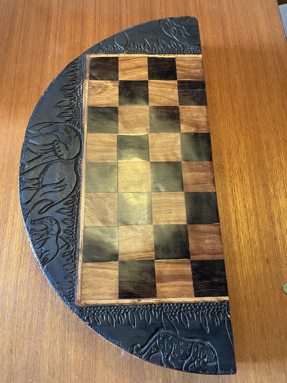 Einzigartiges handgefertigtes Schachset aus Simbabwe – ca. 1965 – Tischdekoration, Wood (photo 4 of 7)